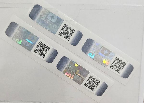 Information brochure presenting physical and digital protection for medicines, tamper evidence, and QR code authentication.
